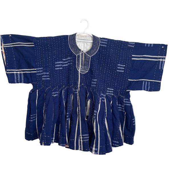 Africa Handwoven Fugu/Smock Patterned Blue