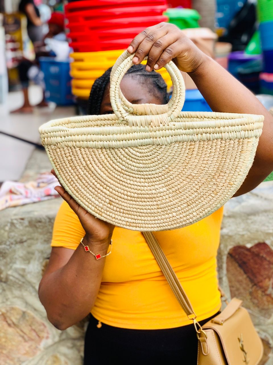 Handwoven African shoulder bags for women- Artisan Crafted