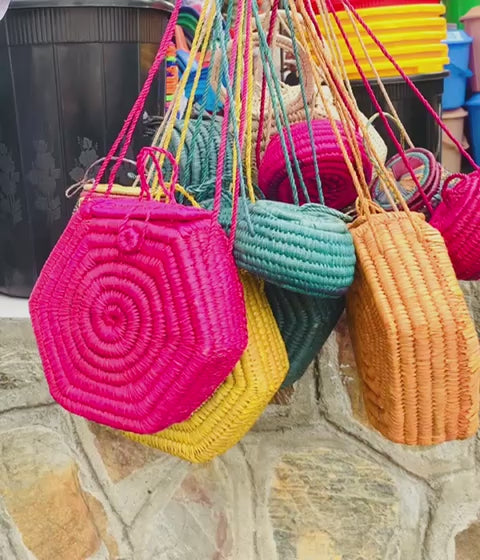 Handwoven African shoulder bags for women- Artisan Crafted